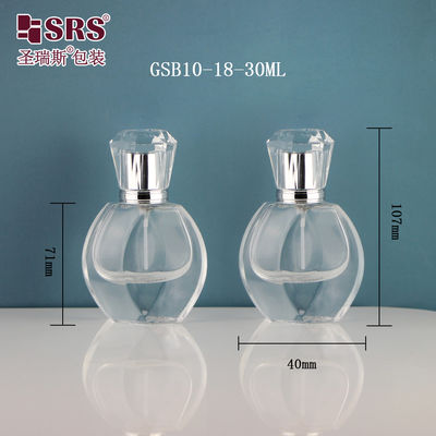 comprar Capuz de forma de diamante perfume vazio luxo personalização 1 oz frasco de spray de vidro online manufacture