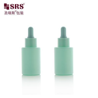 comprar Venda a retalho de pintura personalizada de vidro de cor redonda Essência facial de luxo frasco de gotejar 30 ml online manufacture