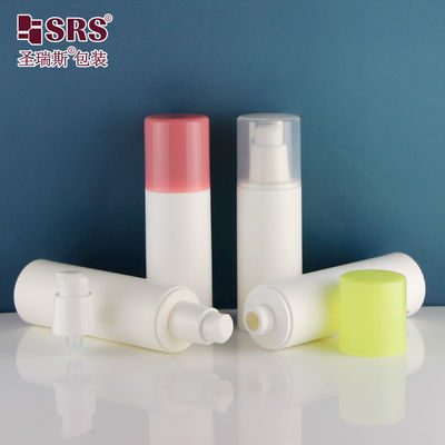 comprar Injecção Branca PCR Loção Facial Eco-friendly Bombas de garrafas de plástico sem ar 50ml online manufacture