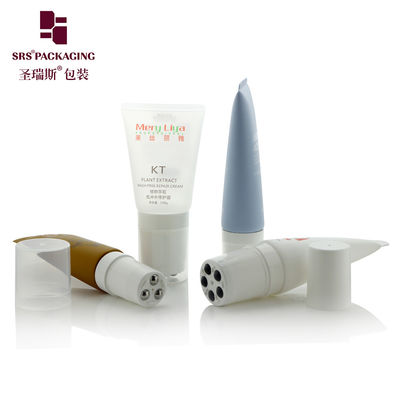 comprar 100 ml 120 ml 5 bolas de aço rolante Creme de massagem Vazio Cosmético Tubos de bolas de plástico redondo online manufacture