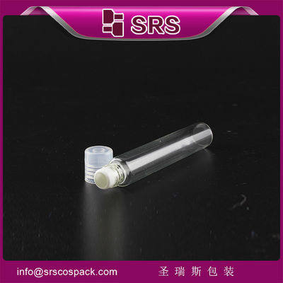 comprar SRS venda por grosso de garrafas transparentes de vidro de 10 ml com rolos de aço inoxidável e tampa de PP online manufacture