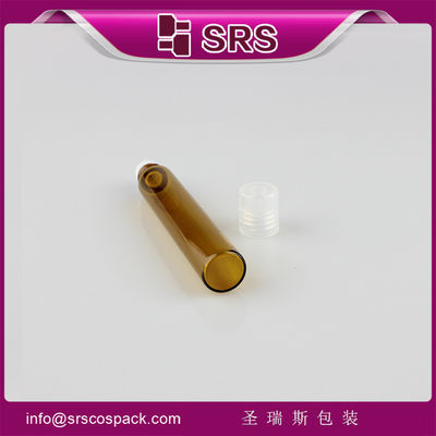 comprar SRS sem fugas Botelho de perfume de vidro âmbar de 10 ml com rolo no tipo de vedação e tampa de parafuso de PP online manufacture