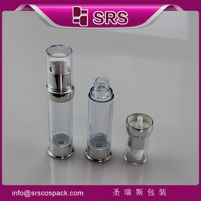 comprar SRS 2015 Novo design plástico redondo transparente luxo vazio 15ml 20ml 30ml frasco de soro online manufacture