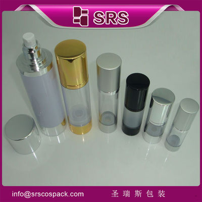 comprar SRS embalagens grossistas de cosméticos Alumínio redondo, sem ar, borrifador claro Garrafa com tampa online manufacture