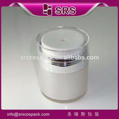 comprar Shengruisi fabrica venda quente creme acrílico redondo frasco sem ar com bomba para creme facial online manufacture