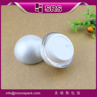comprar SRS China fornecedor por grosso acrílico para cuidados com a pele forma de bola de cosméticos vazios frasco com tampa online manufacture