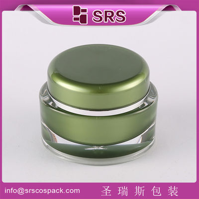 comprar SRS 2015 China luxo 15ml 30ml 50ml forma oval frascos cosméticos acrílicos para creme facial online manufacture