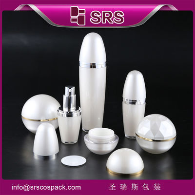 comprar SRS conjunto de embalagens cosméticas acrílico em forma de bola vazia frasco de creme e frasco de loção para skinca online manufacture
