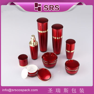 comprar SRS China Manufacturer embalagem de plástico em forma de tambor de loção acrílica e frasco de creme online manufacture
