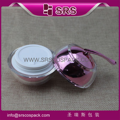 comprar Shengruisi Embalagem lindo recipiente acrílico J016 forma de maçã frasco cosmético online manufacture