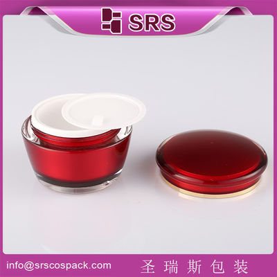 comprar cor vermelha J035 15g 30g 50g frasco plástico cosmético online manufacture
