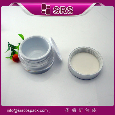 comprar recipiente cosmético com tampa de alumínio para creme, frasco redondo de plástico online manufacture