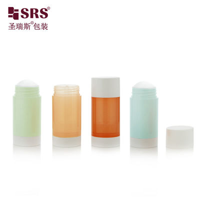 comprar Cor Redonda Translúcida Rosa Azul Laranja Custom PP PCR Preencher de Baixo Torcer Para cima Deodorante online manufacture