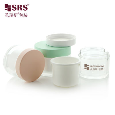comprar 50g 100g 240g Vidro plástico transparente de acrílico vazio substituível online manufacture