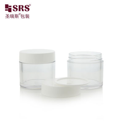 comprar 15g 30g 50g 70g 80g 100g Forma redonda Cor personalizada Creme facial frascos de PET frasco com tampa de plástico online manufacture