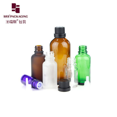 comprar 5 ml 10 ml 15 ml 20 ml 30 ml 50 ml 100 ml Frasco de Vidro Límpido Verde Azul Amber Vazio Com Cap CRC online manufacture