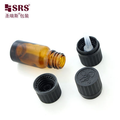 comprar Garrafas de vidro cosmético vazias com tampa CRC resistente a crianças Ambre garrafa de óleo essencial de 10 ml online manufacture