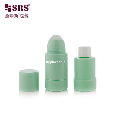 comprar 50 ml 75 ml de garrafa de desodorante de rolos de parede dupla reutilizável online manufacture