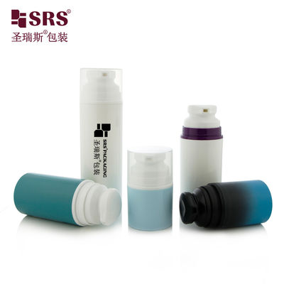comprar Gordura redonda de plástico curto de qualidade alimentar reciclado PP PCR garrafa de bomba sem ar vazia 100 ml online manufacture