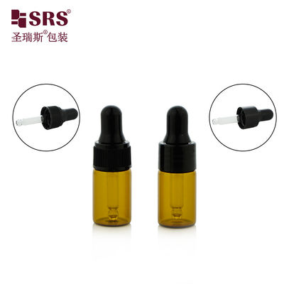 comprar 3 ml 5 ml Botões de vidro de tamanho pequeno de viagem Óleo essencial de plástico de ombro online manufacture