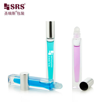 comprar Forma Quadrada Garrafa de Perfume de Óleo de Aplicador de Vidro em Rolo de 10 ml online manufacture