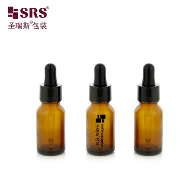 comprar 15 ml 0,5 oz de Ambre Vazio Cor Redondo Espesso Mofo de Parede de Garrafa de Vidro de Óleo Essencial online manufacture