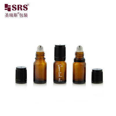 comprar 10 ml Mini Bottle de vidro de âmbar redondo e vazio com tampa à prova de crianças para óleo essencial online manufacture