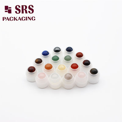 comprar Carregador de bolas de plástico de pedras semipreciosas redondas pequenas e coloridas com bola para garrafa de rolo online manufacture