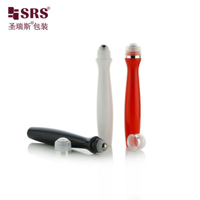 comprar SRS8447-15ML Vazio Cores personalizadas Esferas de aço de rolos de plástico para gel para olhos Forma radial Design exclusivo de aplicador de material PETG online manufacture