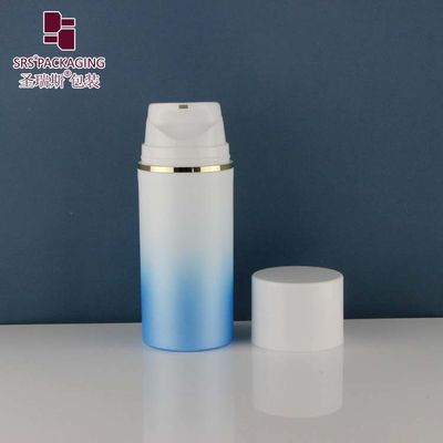 comprar PA601 PP redondo popular garrafa de bomba sem ar de plástico brilhante vazio para embalagem de loção de fundação online manufacture