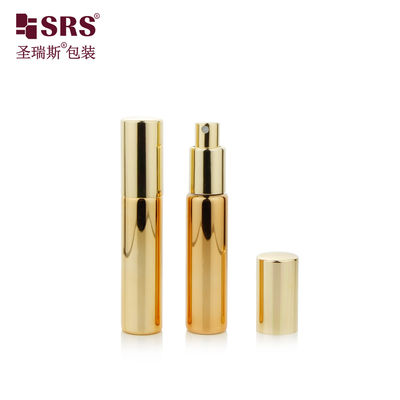 comprar BLPA 10ML Ouro Metalizado Vidro Redondo Vazio Bottle Spray Perfume Pump Personalização Neblina fina online manufacture