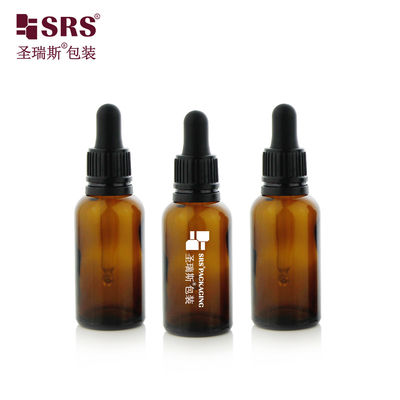 comprar D003-2 Capa de gotas de plástico de ombro costeado para garrafas redondas de vidro Embalagens de óleo essencial com logotipo impresso online manufacture