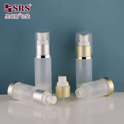 comprar A025 15ml 30ml 50ml PP Luminosa Luminosa Personalização Máscara de Cuidados da Pele Gel de Bomba Sem Ar Embalagem online manufacture
