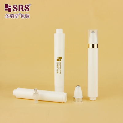 comprar Frasco Roll-On Airless em formato de caneta redonda com acabamento fosco e brilhante branco para injeção de 15ML AY para recipiente de creme para os olhos online manufacture