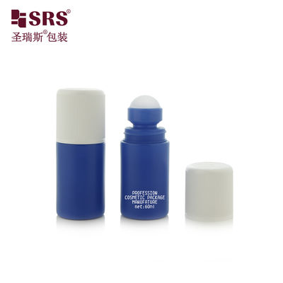 comprar RPPC1-60ML Rolo de desodorante de plástico azul mate PP em garrafa com tampa à prova de crianças sem fugas online manufacture