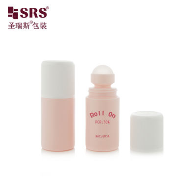 comprar RPPC1-60ML Personalizar Rosa Matte plástico PP PCR Eco-Friendly Material Antiperspirante Gel Botão de Bola de Roller online manufacture