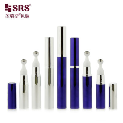 comprar A0031 5ml 10ml 12ml 15ml AS PP Frasco Airless com Bola de Aço Roller para Sérum Gel Aplicador de Bomba de Rosca Personalização Atacado online manufacture