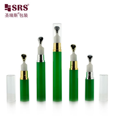 comprar A0031B 5ml 10ml 12ml 15ml Frasco Vazio Airless com Bomba e Aplicador de Cabeça de Metal Zinco Personalizado para Embalagem de Gel para Olhos online manufacture