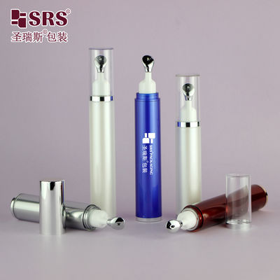 comprar AY005 10ML 15ML Rolo Acrílico em Roller Cabeça de Garrafa de Metal Embalagem Embalagem Vazio Aplicador Creme para Olhos Garrafas de Estilo Prensa online manufacture