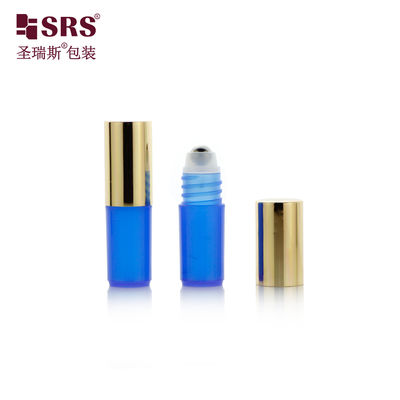 comprar Fornecedor de embalagens SRS 3 ml de bola de metal, garrafa de plástico com tampa metalizada em ouro online manufacture