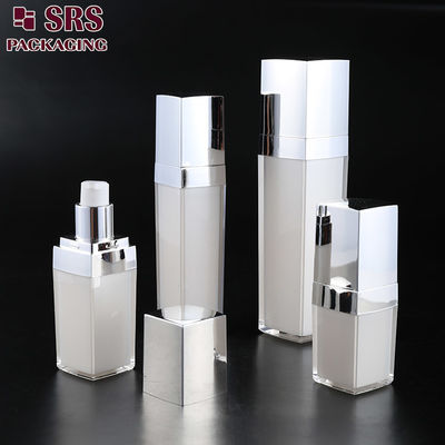 comprar L050 SRS China fabricante de luxo Acrílico vazio Quadrado Creme Spray Bomba Frasco Para creme facial online manufacture