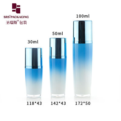 comprar SRS Usado por grosso para frasco de loção de capotamento colorido transparente de acrílico cosmético com soro vazio online manufacture