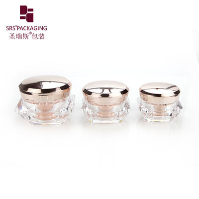 comprar J060C recipiente cosmético de luxo em forma de diamante, frasco acrílico brilhante online manufacture