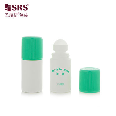 comprar RPPC1-60ML White Bottle With Green Injection Double End CRC Cap Ribbed For Deodorant Gel Pain Relief online manufacture