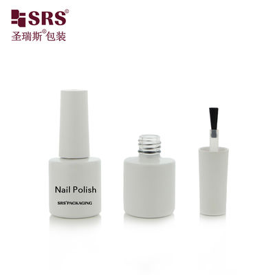 comprar DH-9A 8ML White Painted Glass Round Bottle With Brush For Nail Polish Remover Gel online manufacture