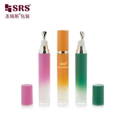 comprar LR001 15ML 20ML Luxury Acrylic Bottle With Metal Applicator Zinc Alloy Material Head For Eye Cream online manufacture