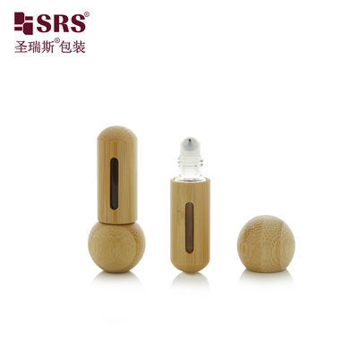 comprar BG-5ML Mini Carinhosos Portáteis Bottom Redondo E Round Cap Bamboo Roller Ferro Botão de Bola Para Óleo Essencial Perfumes online manufacture
