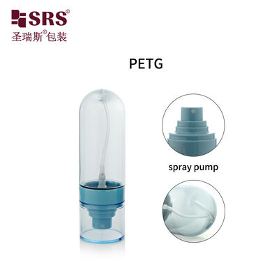 comprar PETG02 30ml 50ml 60ml 80ml 100ml Vazio Custom Semi-transparente Cor Azul PETG Spray Pump Bottle For Skincare Toner online manufacture