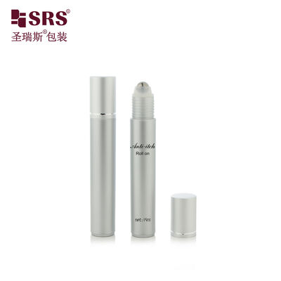 comprar Frasco Roll-On RPA 15ML para Pintura Cinza Prata Cor PP PCR com Bola de Aço para Sérum de Massagem online manufacture