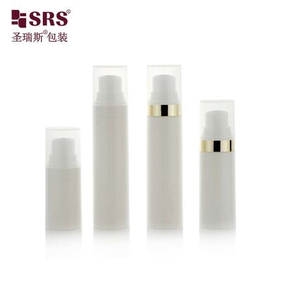comprar PA0204 15 ml 30 ml 50 ml garrafa de bomba Premium sem ar com material PCR reciclado para embalagens de cuidados com a pele online manufacture
